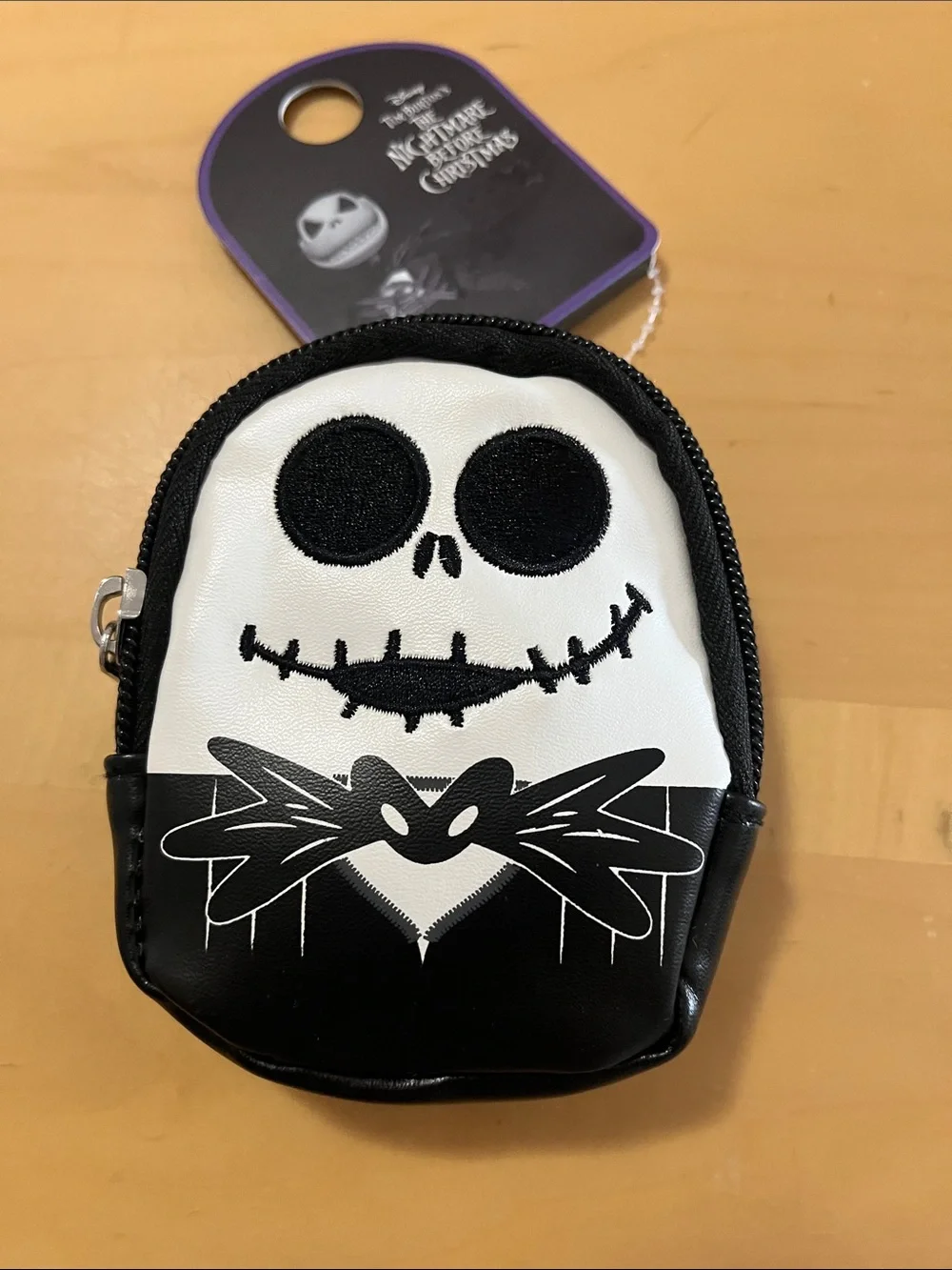 Jack Skellington Kids Coin Pouch - Black & White